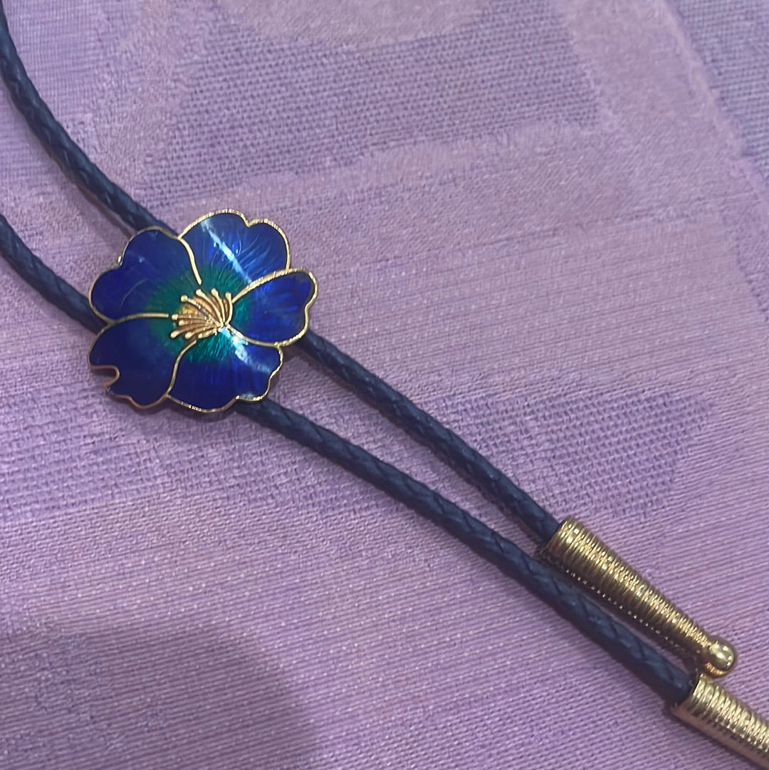 Handmade Lotus Bolo Tie