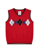 Red Kids Sweater Vest