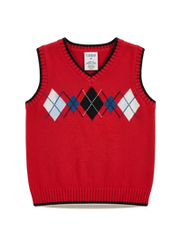 Red Kids Sweater Vest