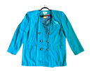 2X Teal Double Breasted Blazer
