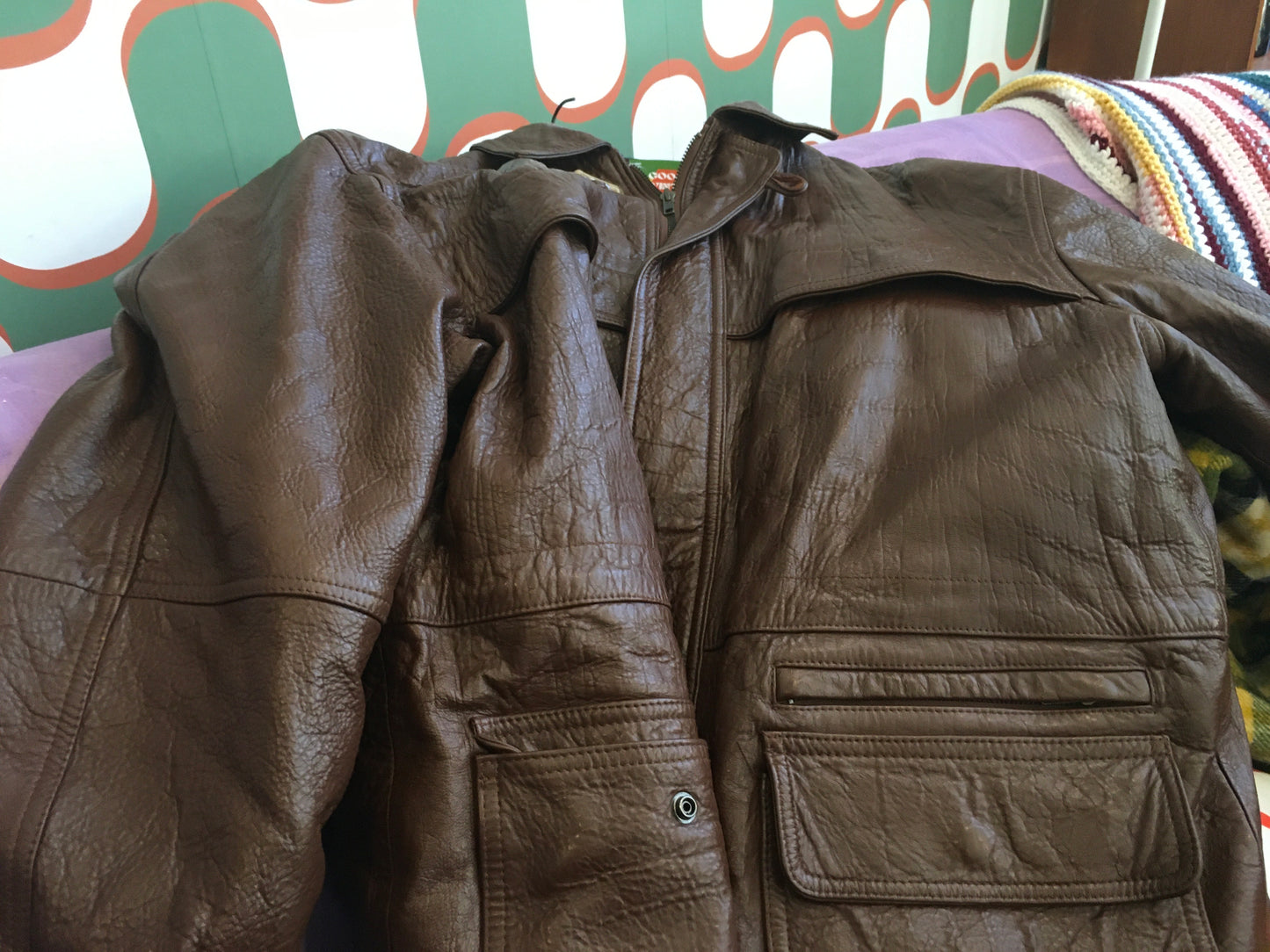 2X Context Brown Leather Jacket