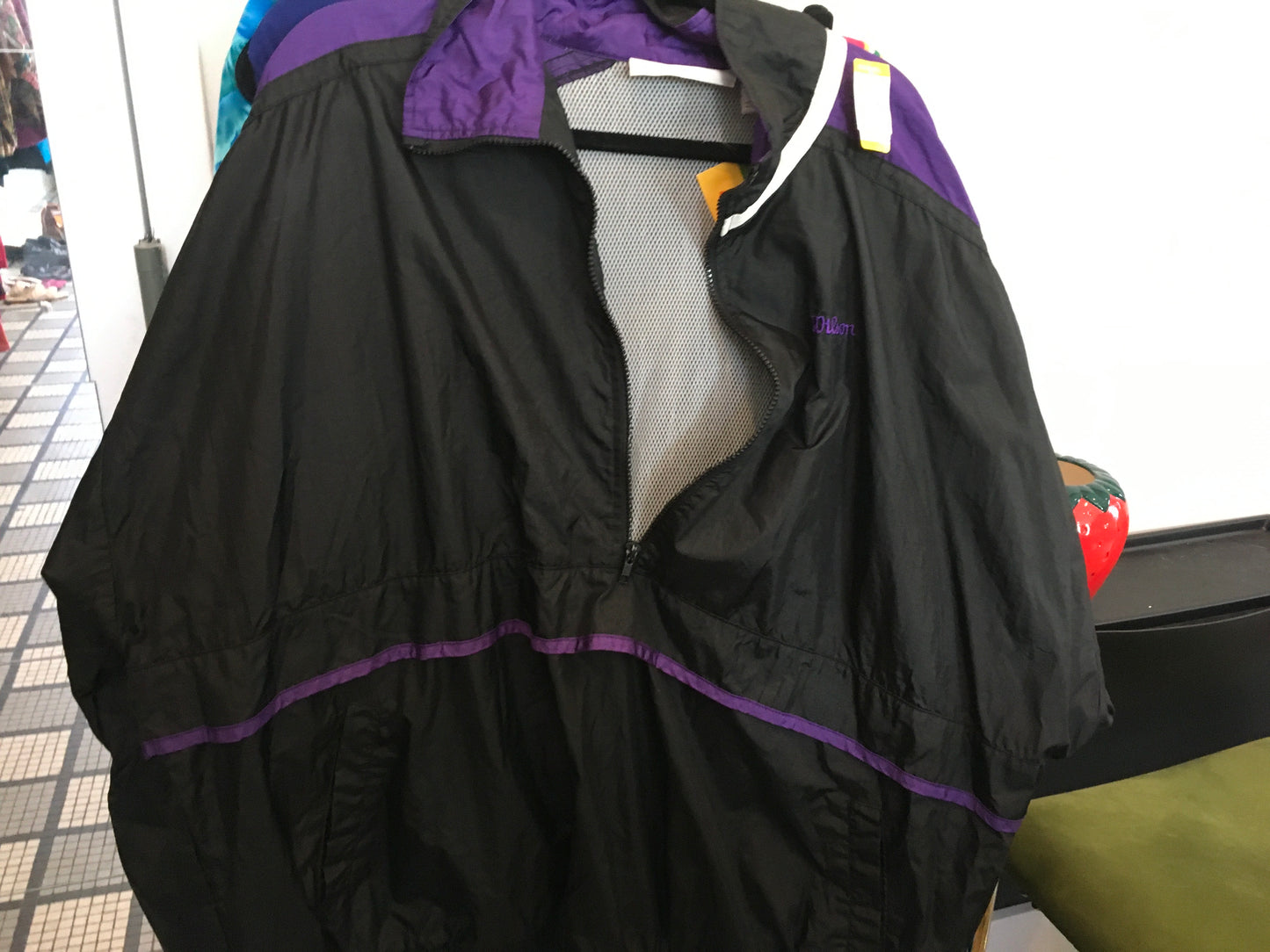 Purple and Black Wilson Windbreaker