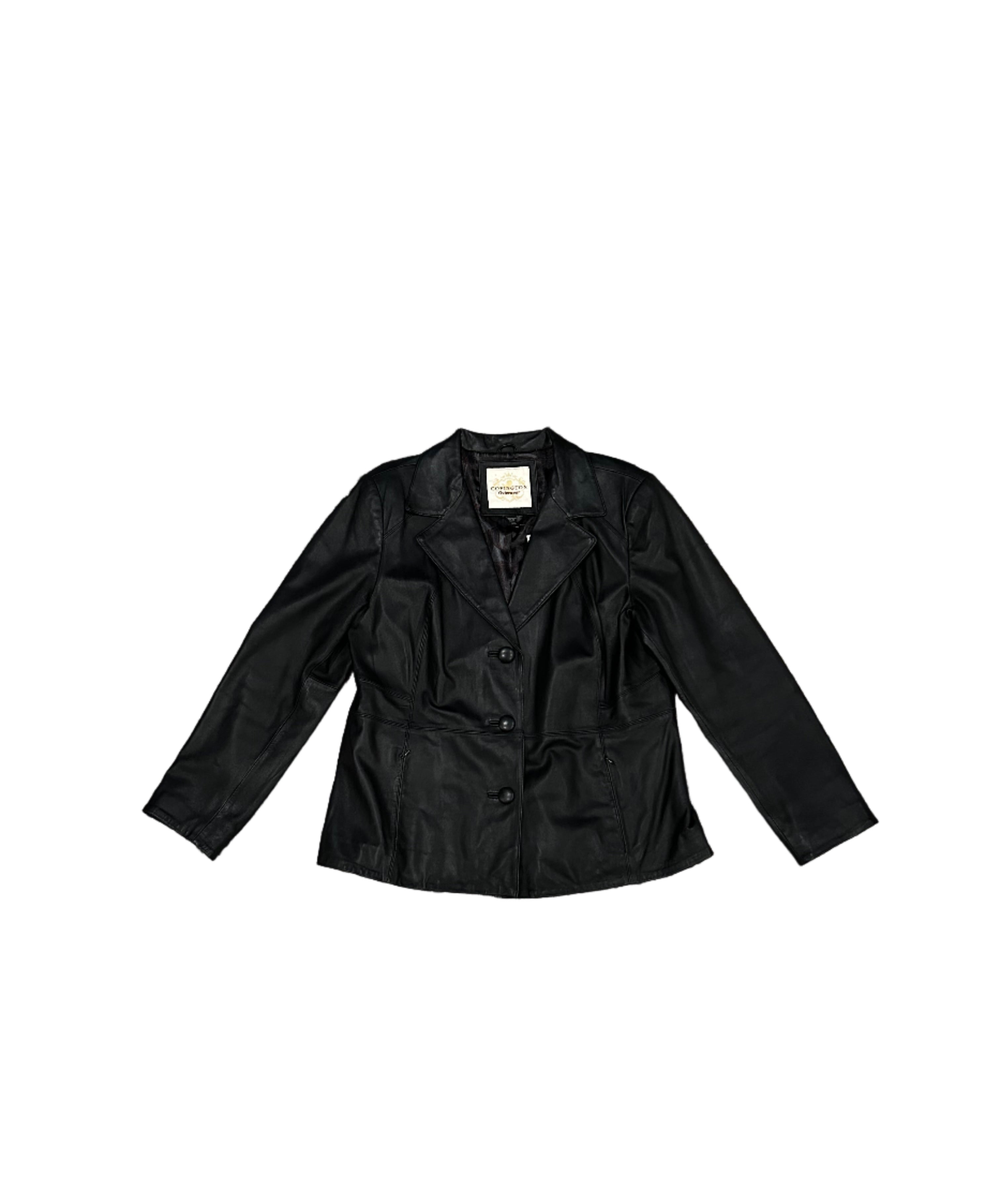 Covington Outerwear Black Leather Jacket