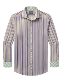 Thomas Dean Striped Button Up