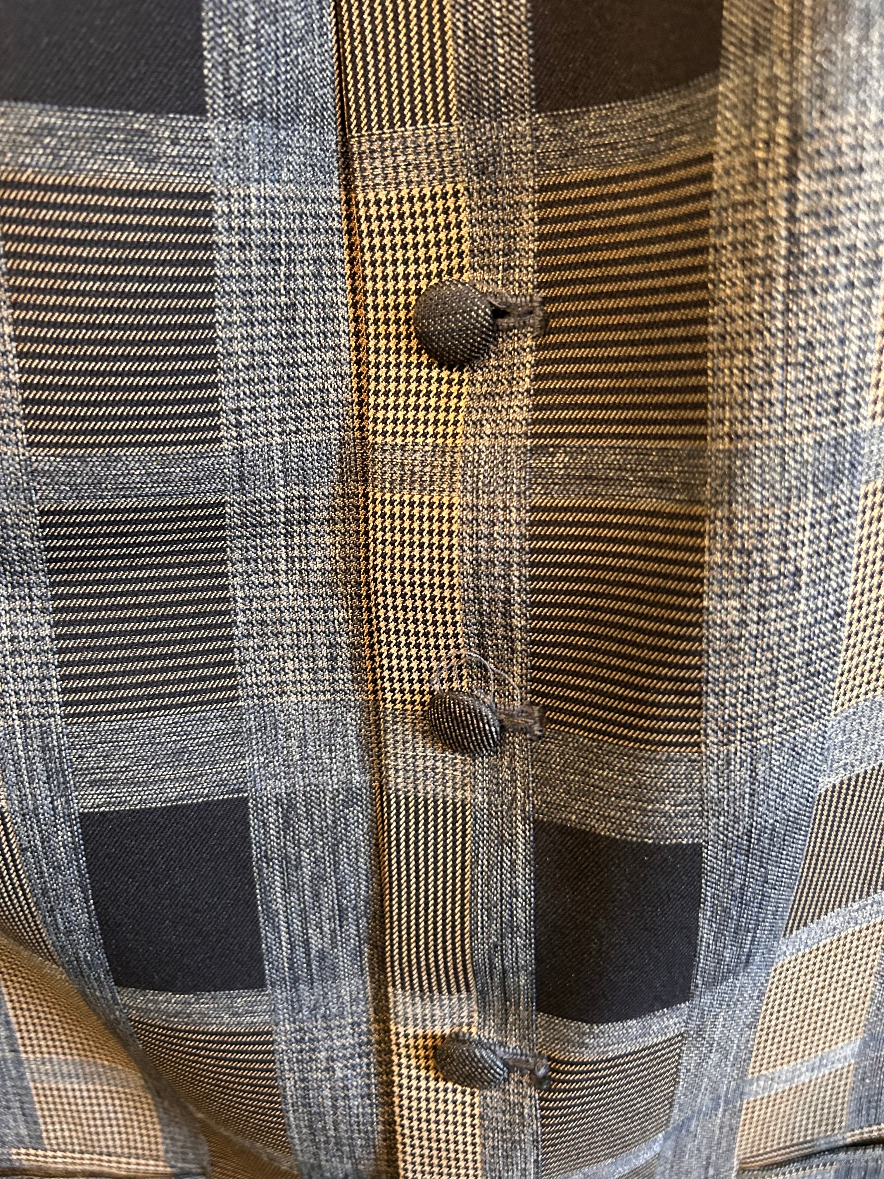Big Plaid Suit Vest