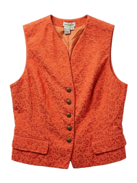Ann Taylor Orange Floral Vest
