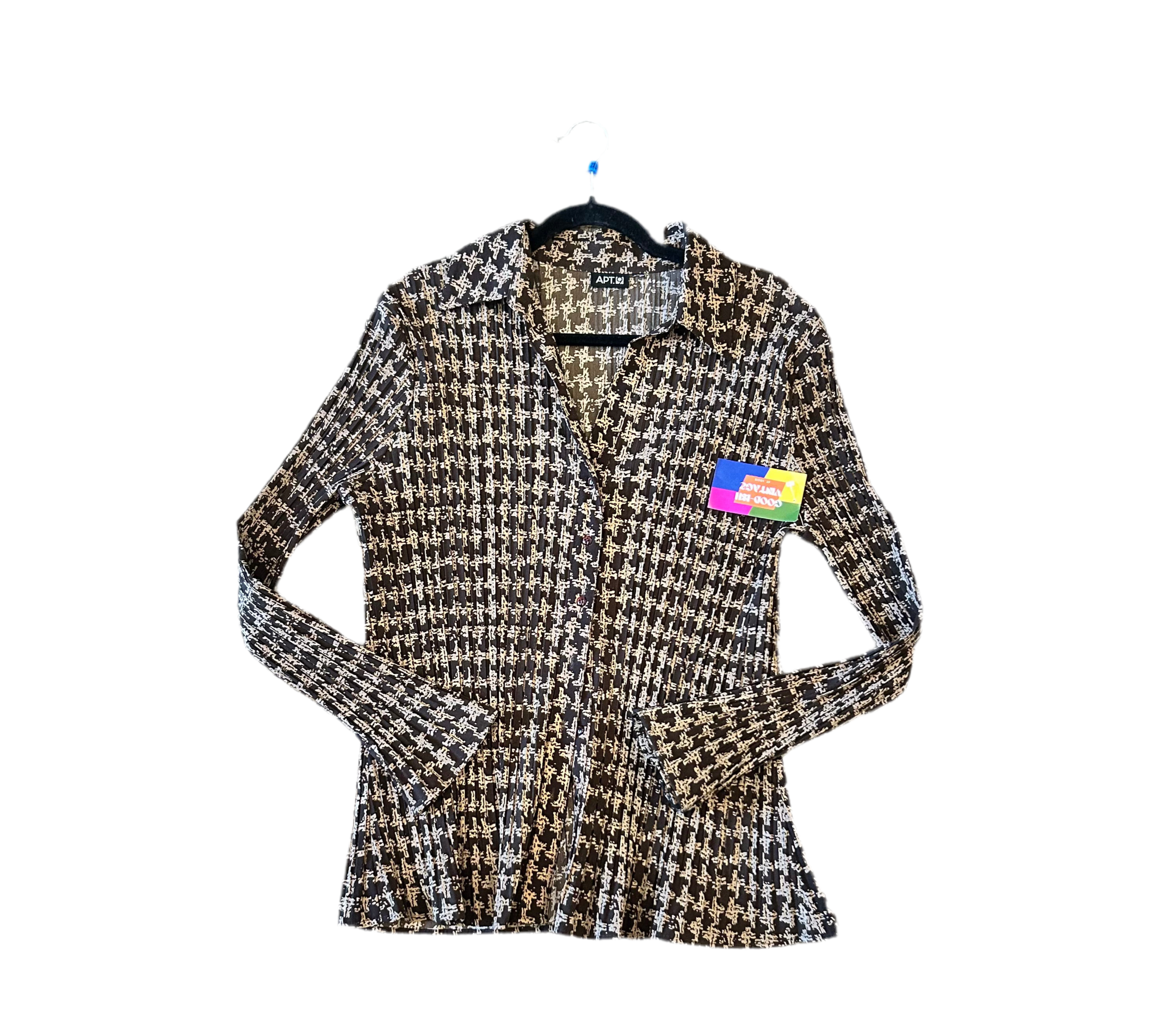 2X APT. 9 Brown Abstract Top