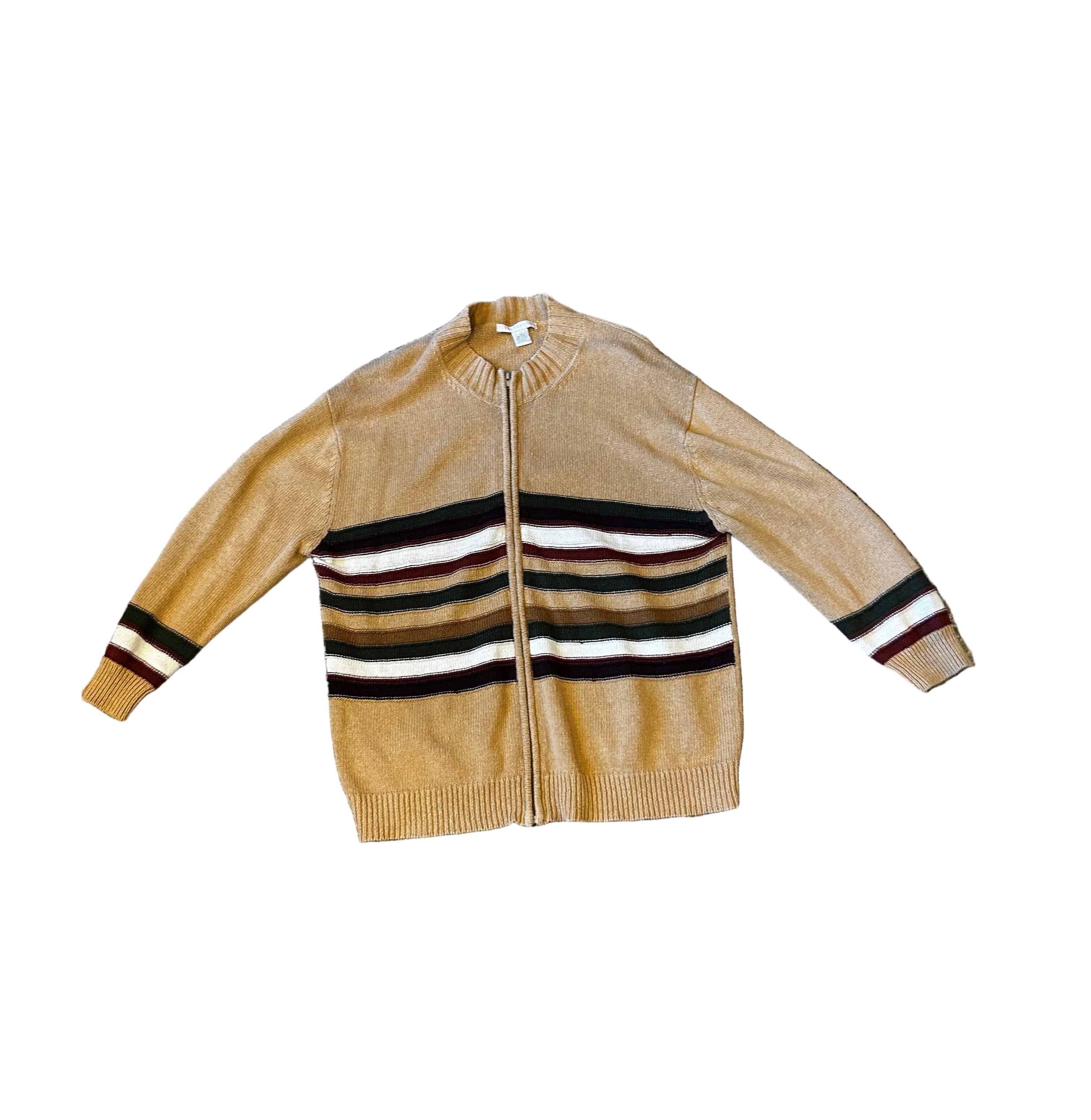 Elena Tannassi Stripe Zip Jacket