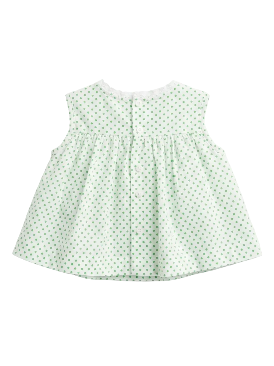 Green Floral Baby Dress