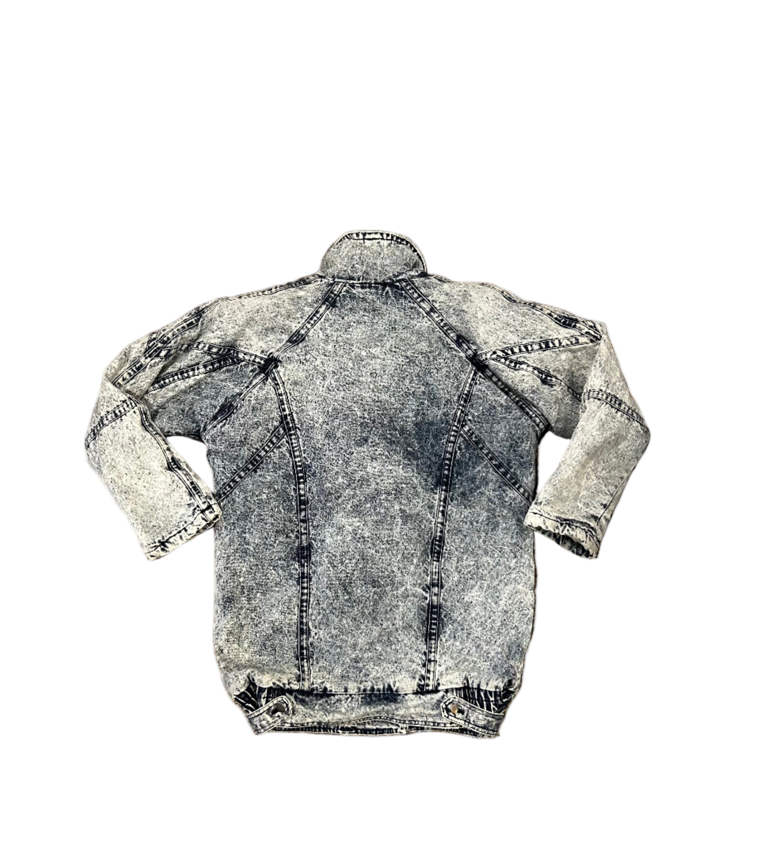 Light Wash Denim Sherpa Coat