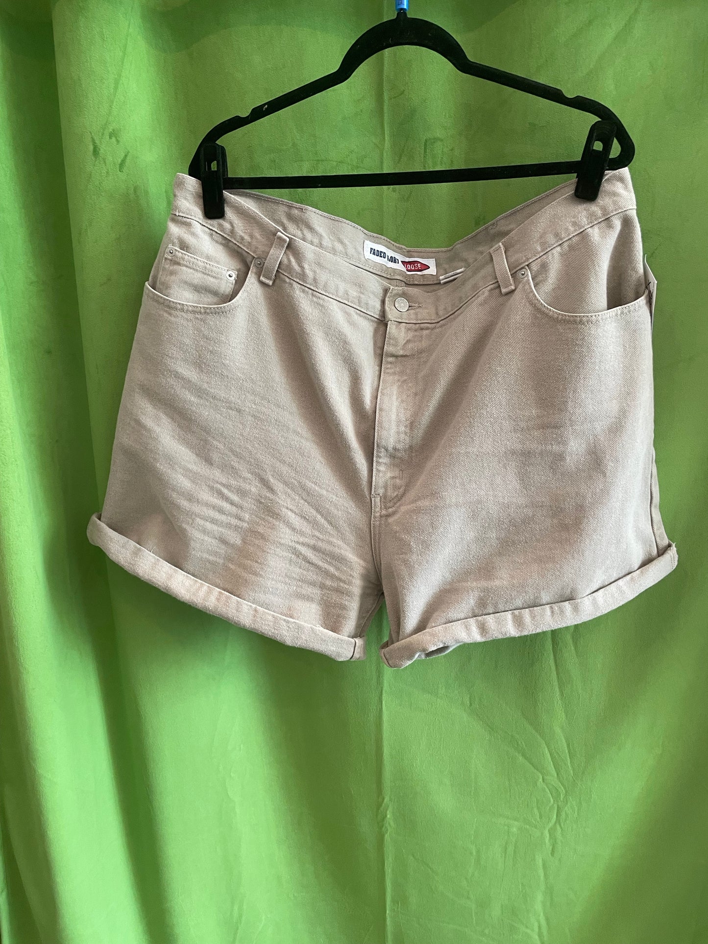 Tan Denim Short