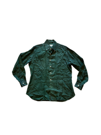 Orian Green Sheer Button Up