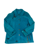 L Chino's Teal Suede Jacket