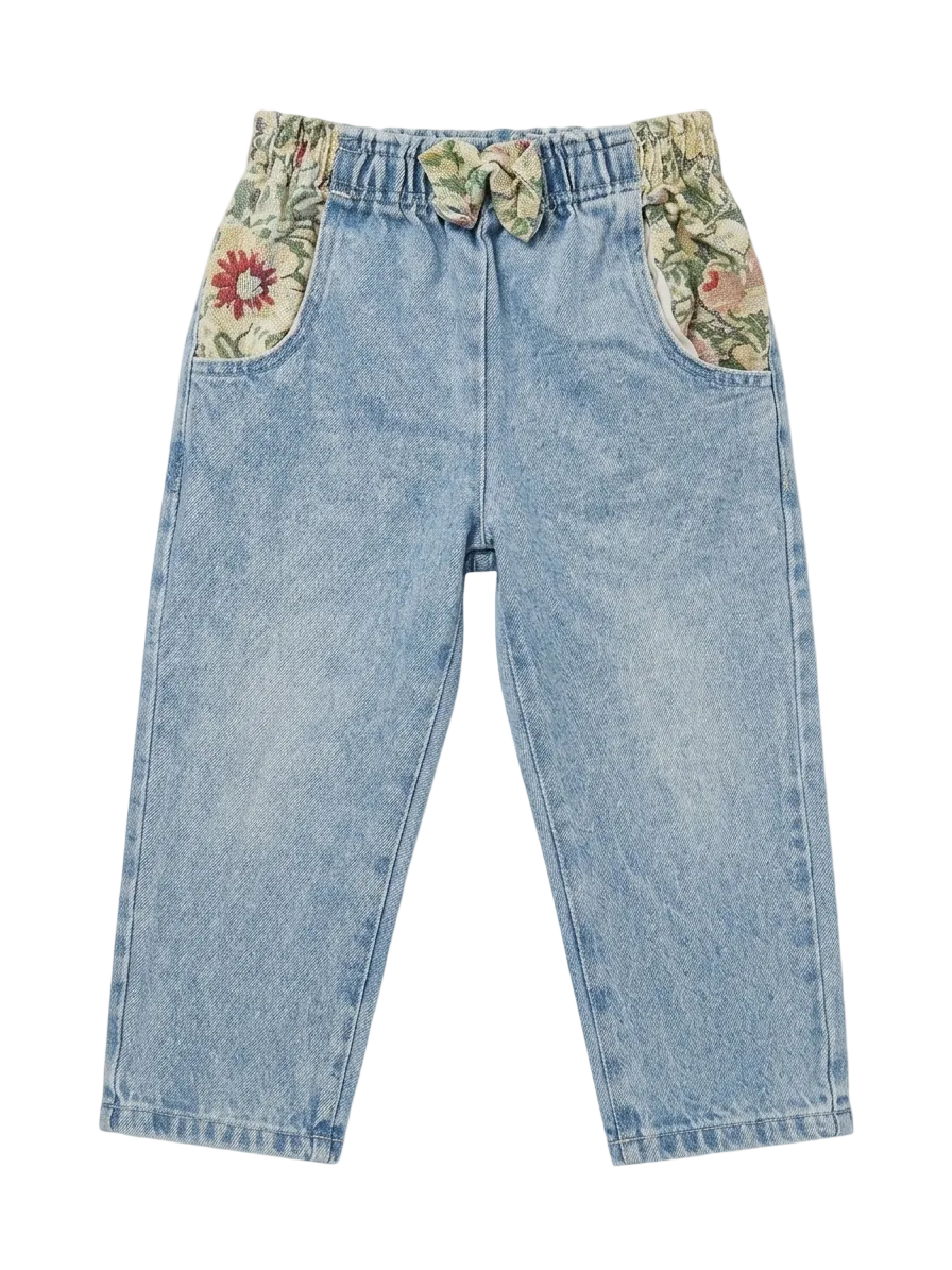 Kids Floral Jeans