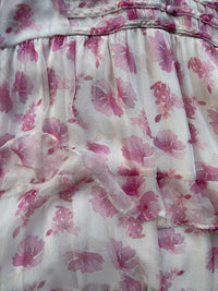 Arula Pink Sheer Floral Dress