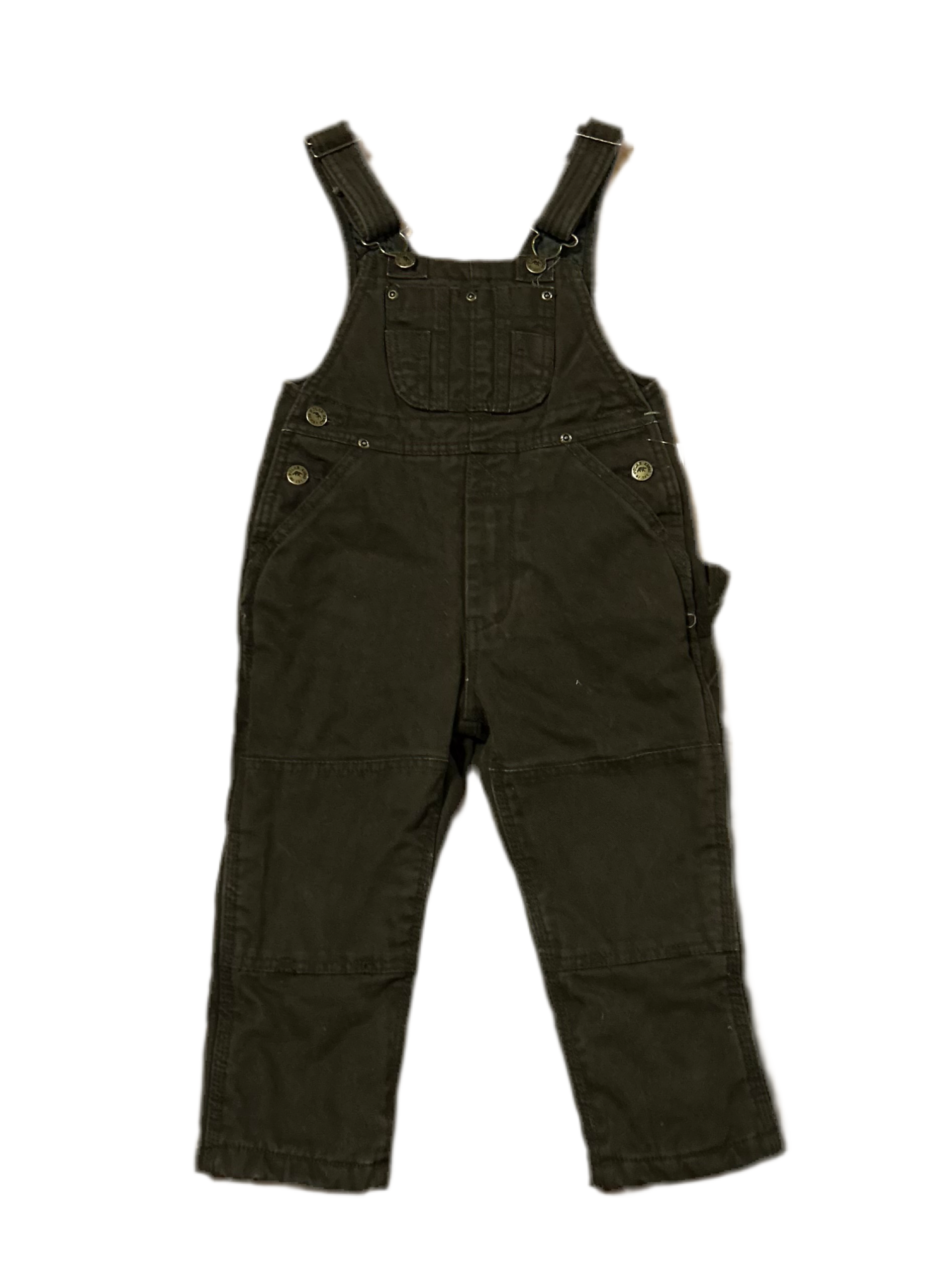 Kids 3T Polar King Brown Overalls