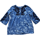 Chico’s Tencell Chambray Indigo Top
