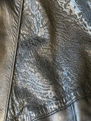 Animal Print Leather Coat
