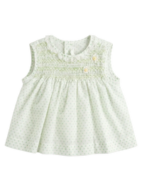 Green Floral Baby Dress