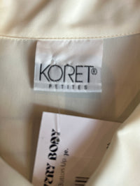 XL Koret White Ruffle Button Up