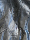 Animal Print Leather Coat