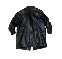 Animal Print Leather Coat