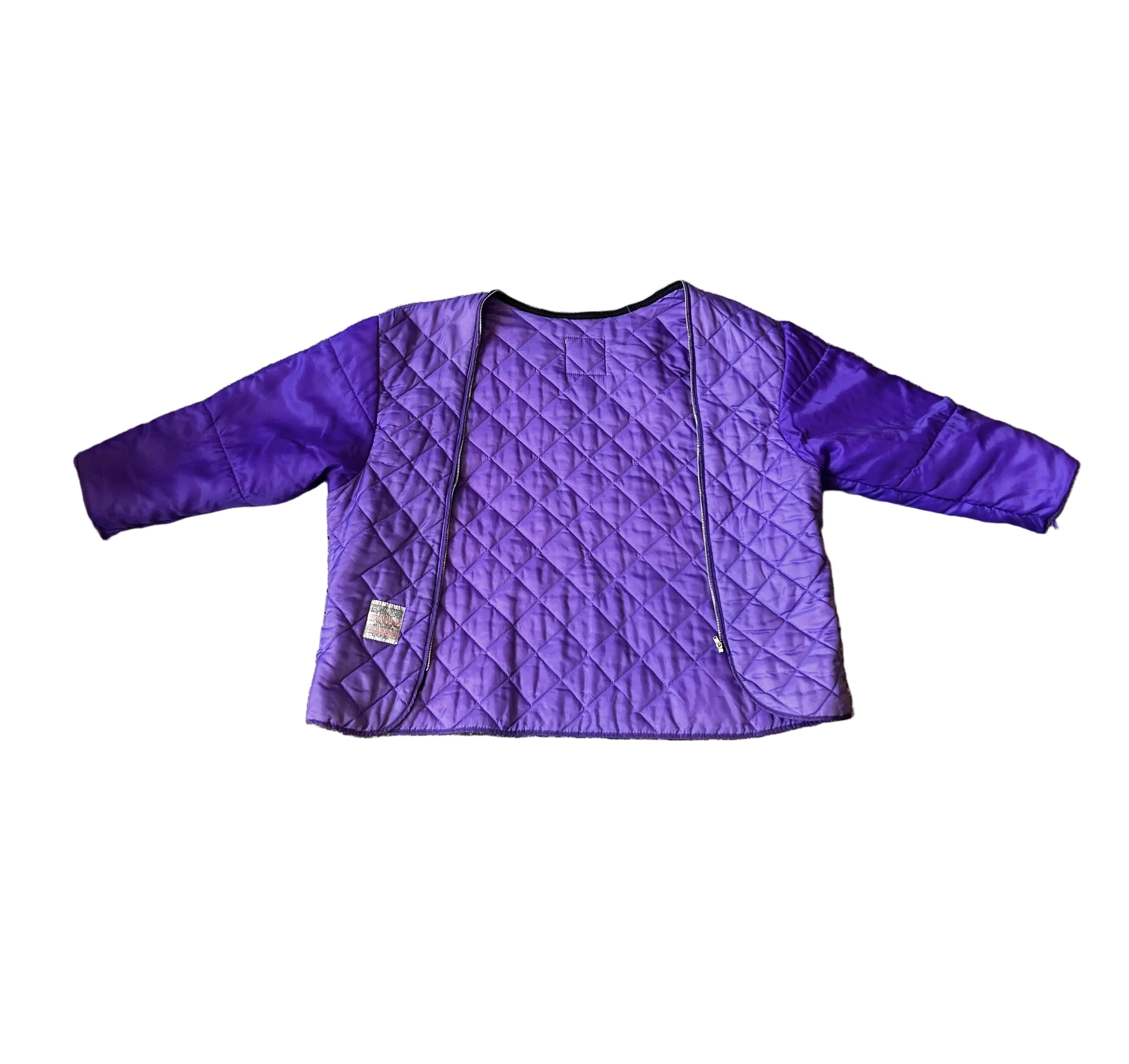 Purple Crop Liner Jacket