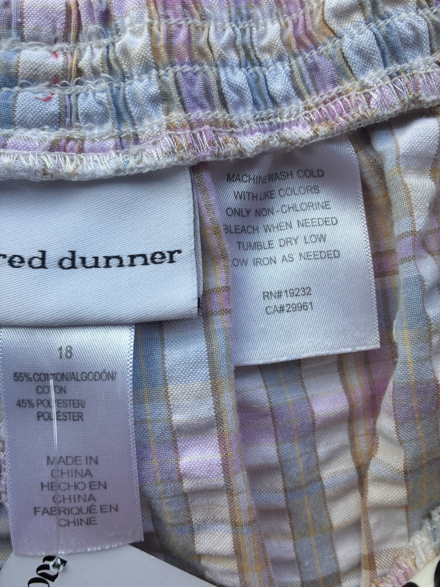 Plaid Alfred Dunner Shorts