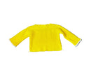 Yellow Crop Crotchet Sweater