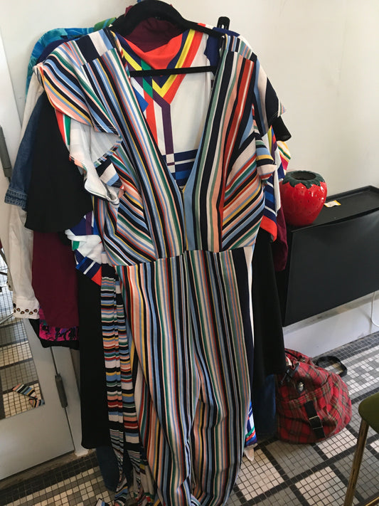 Rainbow Short Sleeve Jumpsuit