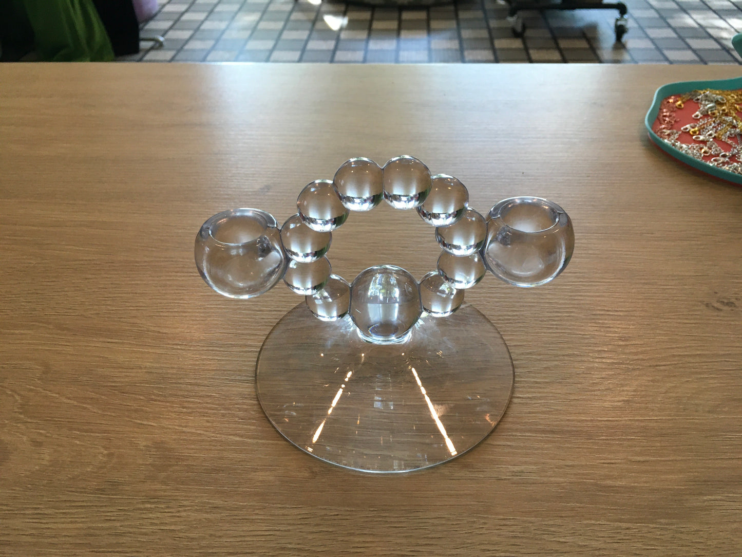 Glass Bubble Candelabra