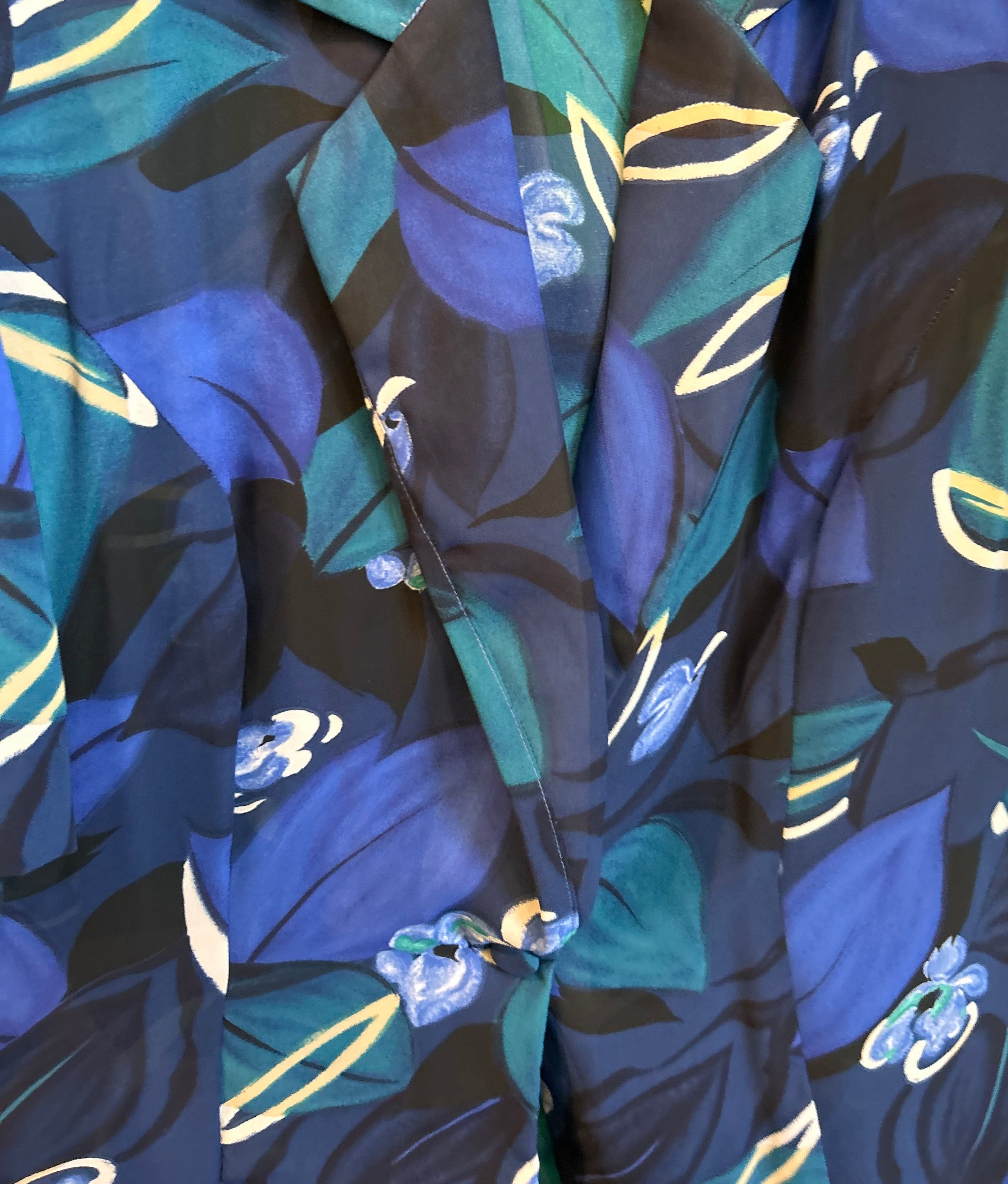 Blue Floral Blazer