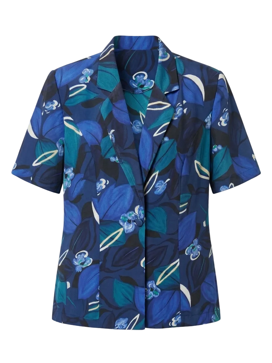 Blue Floral Blazer