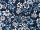 Blue Floral Maxi Peasant Dress
