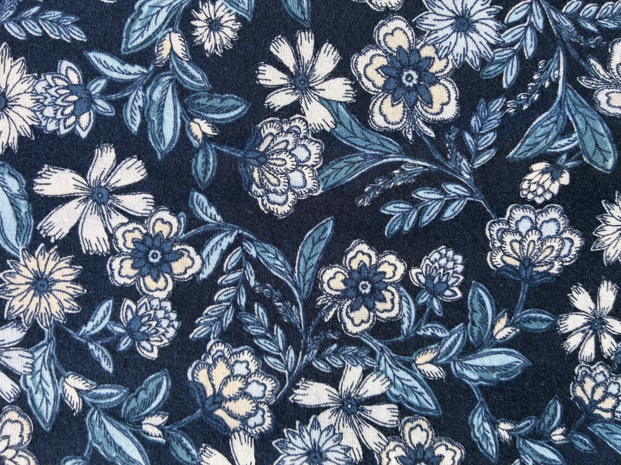 Blue Floral Maxi Peasant Dress