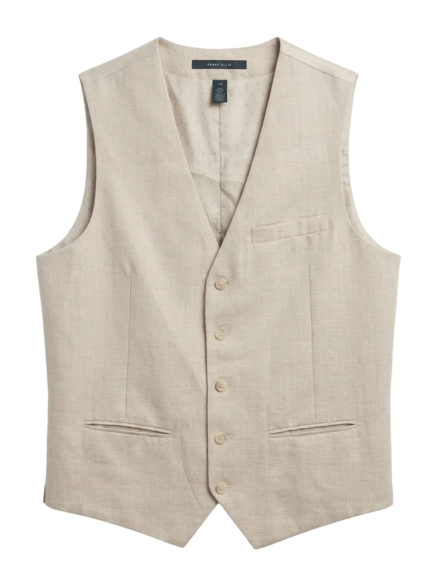Perry Ellis Tan Vest