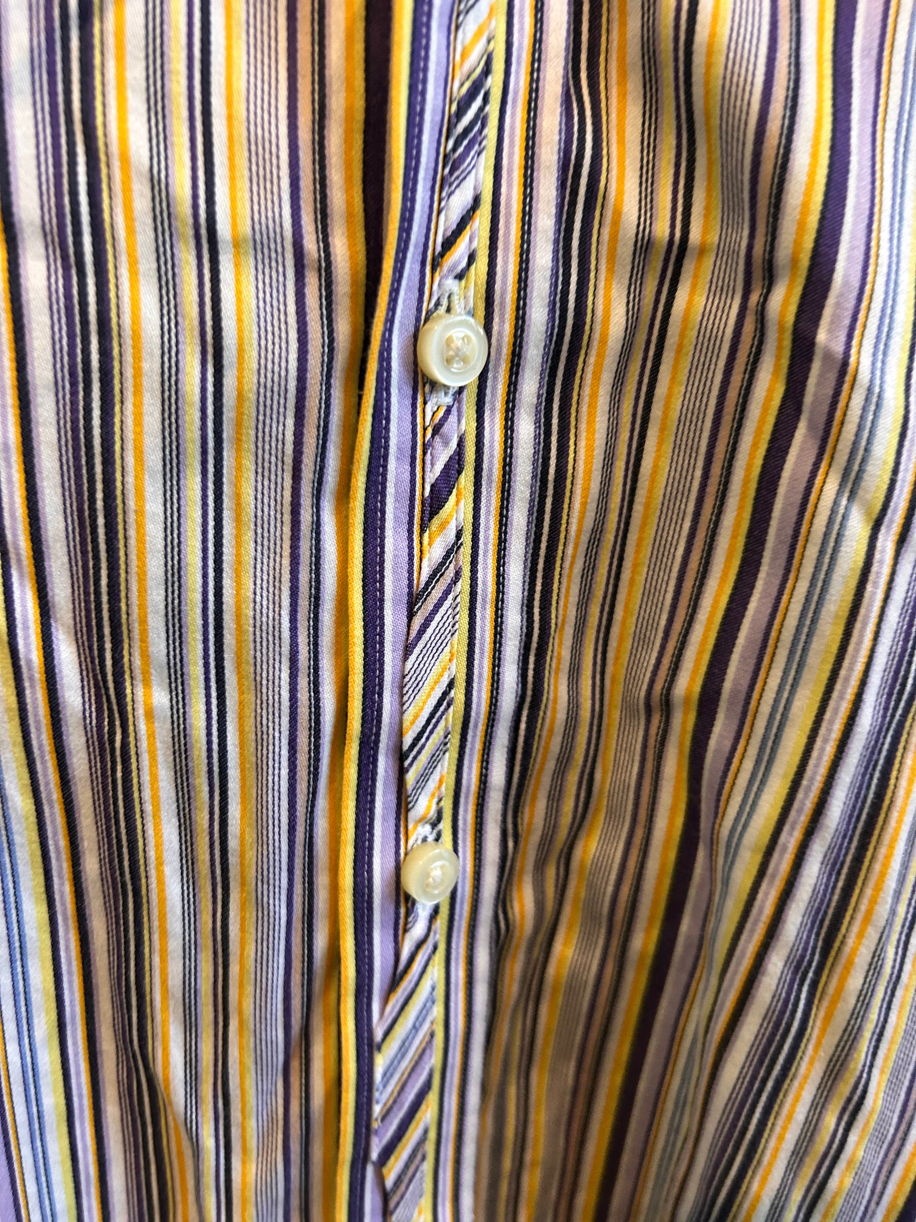 Thomas Dean Striped Button Up