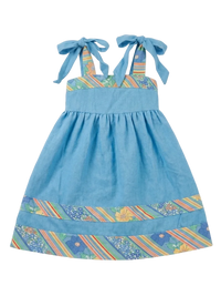 Blue Floral Baby Dress