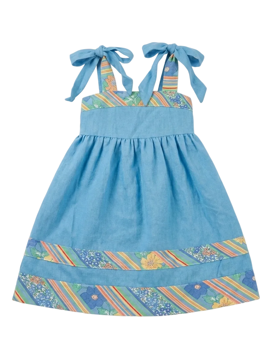 Blue Floral Baby Dress