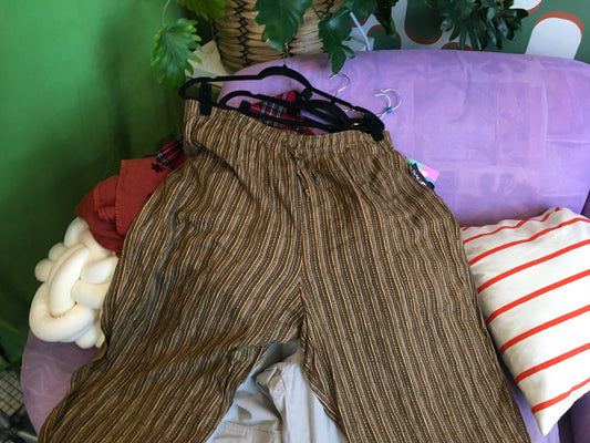 Sag Harbor Brown Abstract Pants