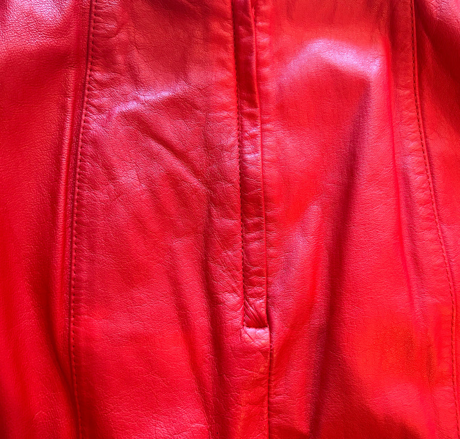 Red Leather Skirt