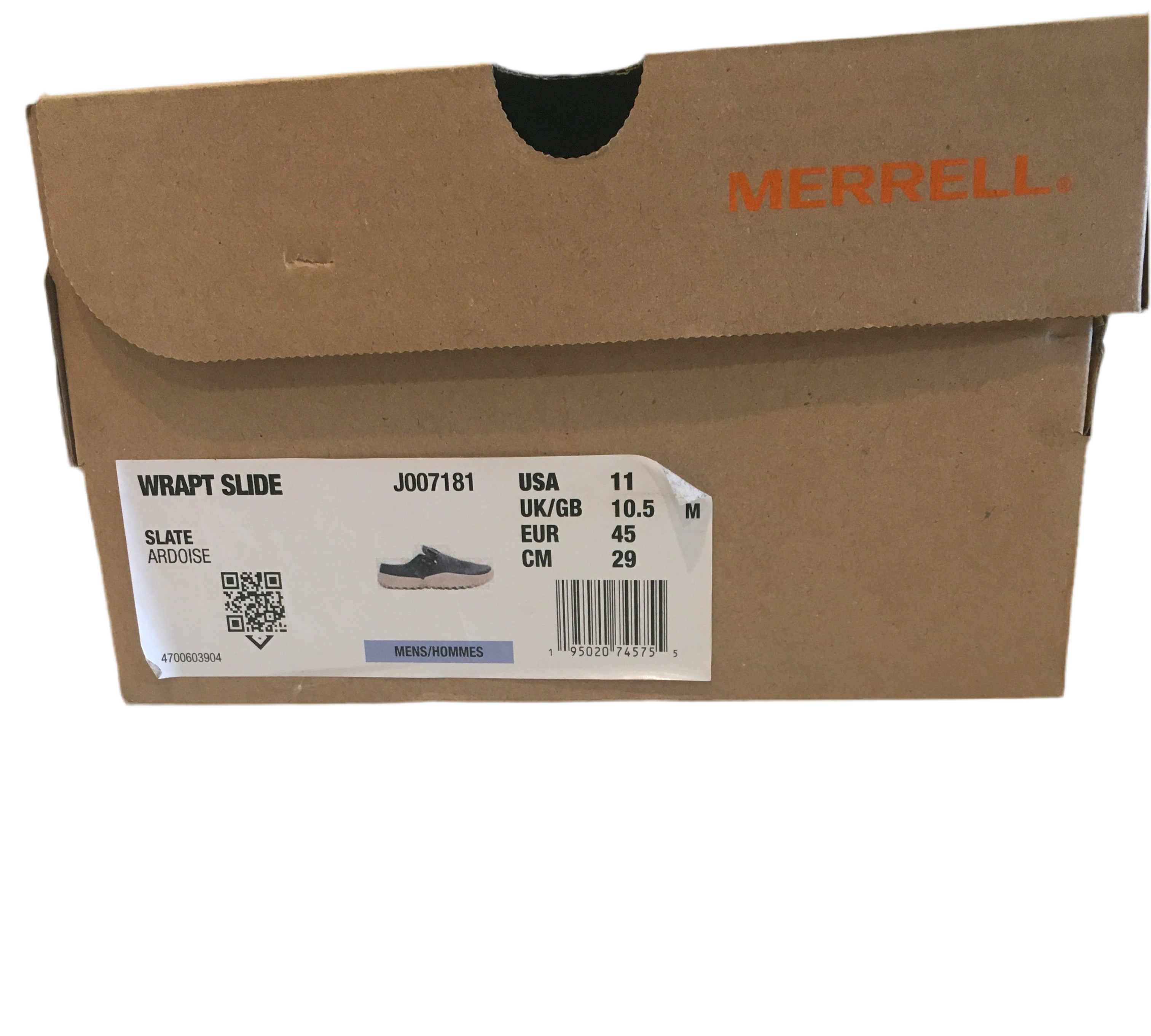 Sz 11 Mens Merrell Wrapt Slide in Slate