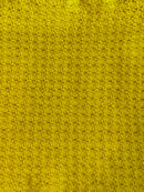 Yellow Crop Crotchet Sweater