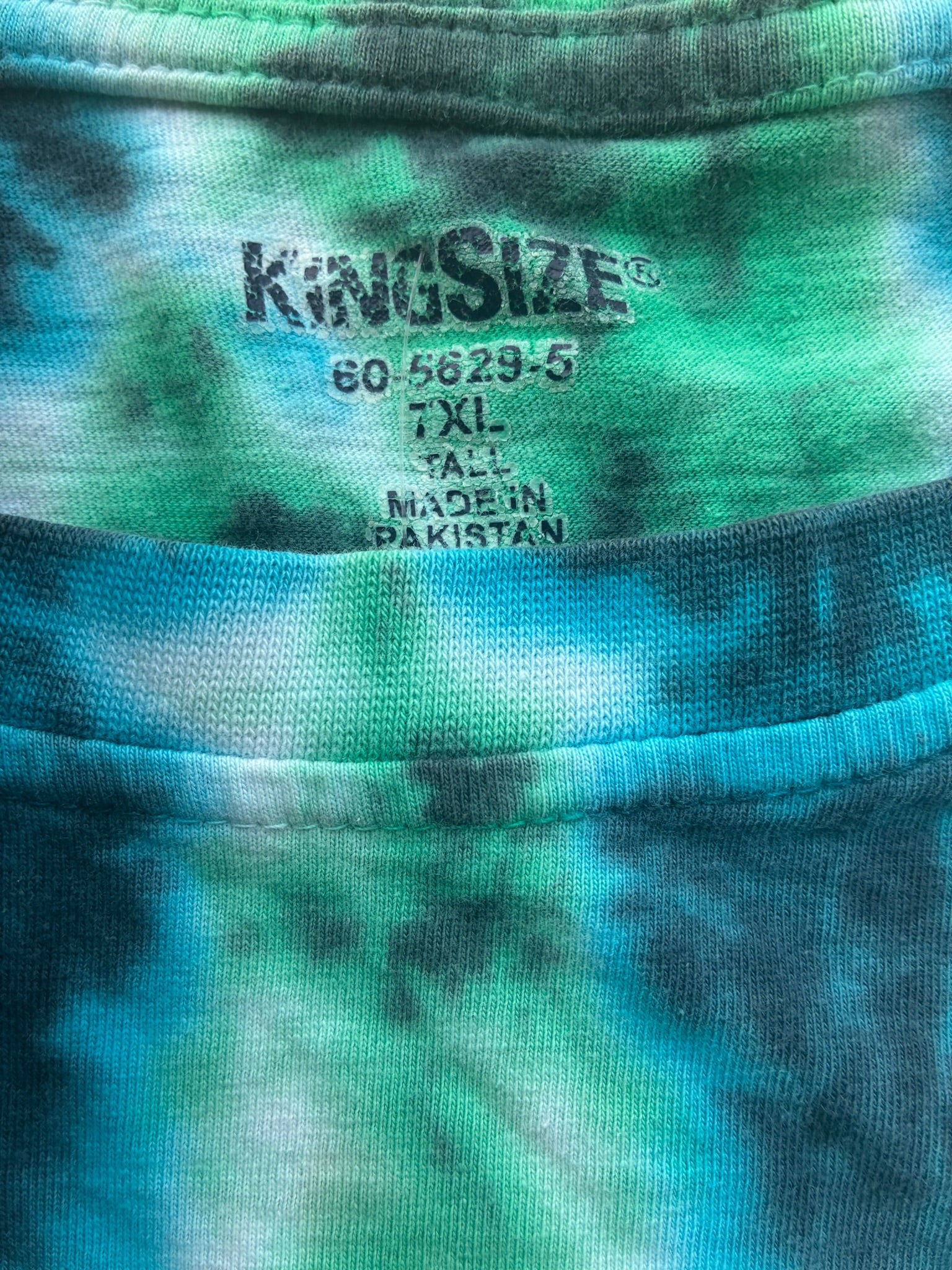 Blue, Green, Black Tie Dye Tee