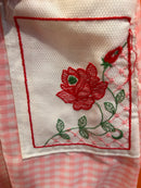 Handmade Gingham Floral Dress