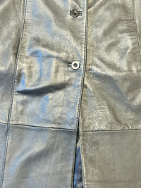 L Leather Centigrade Trench