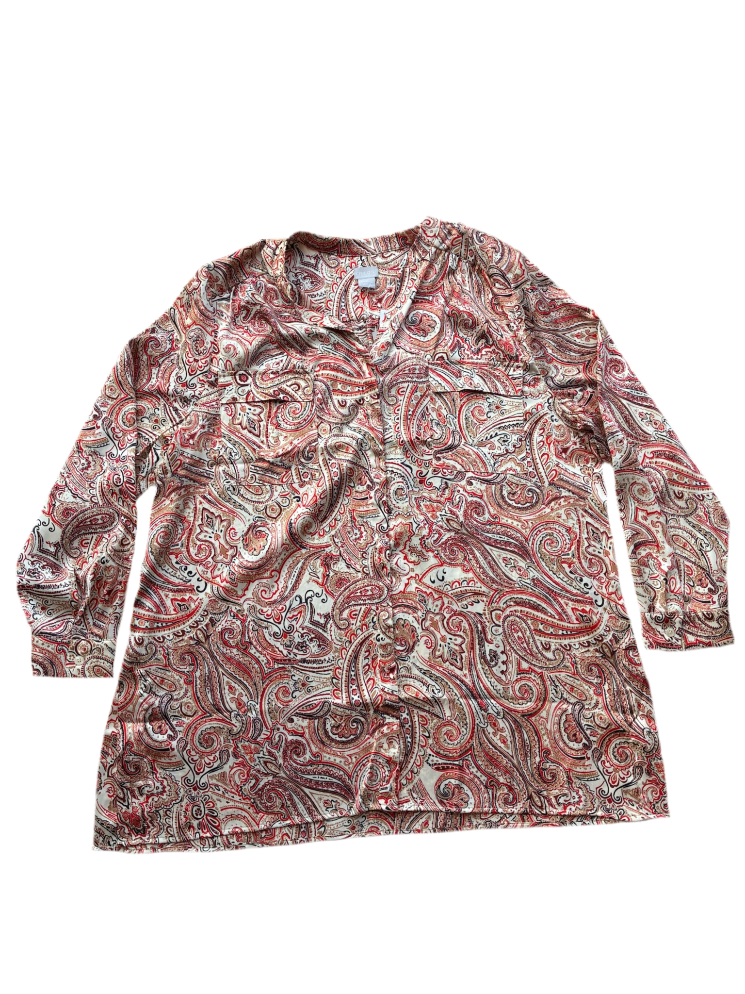 Chico’s Longsleeve Paisley Button Up