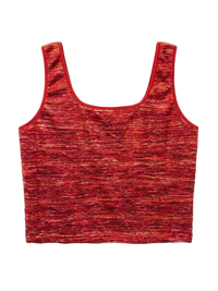 Woven Red Abstract Tank