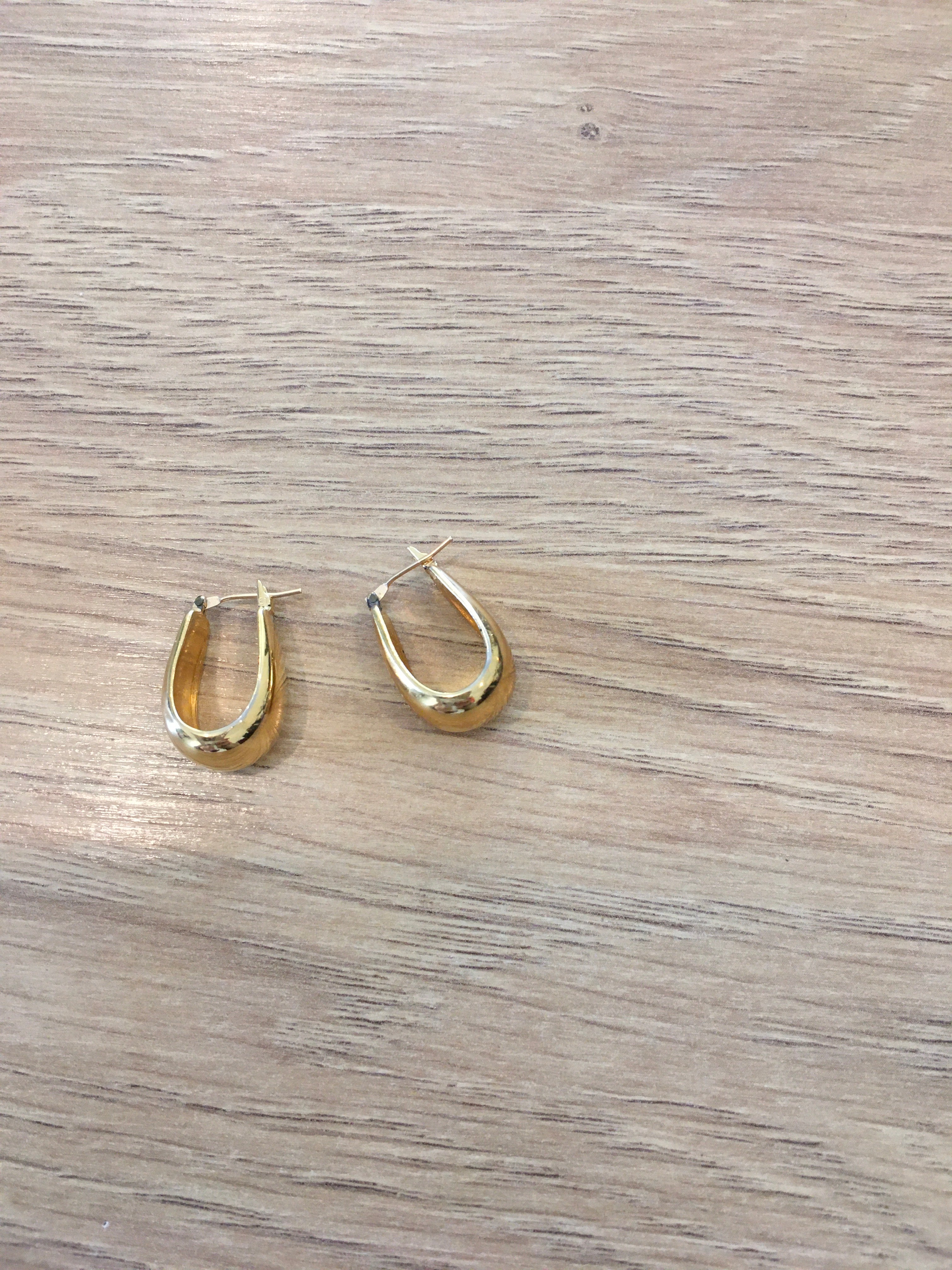 Gold U Hoop Earring