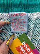 Campus Teal Stripe Swim Shorts